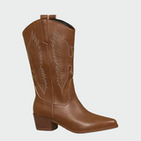 Bőrhatású nyugati cowboy cipők