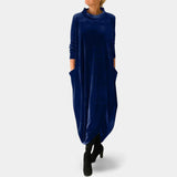 DEBORAH - VELÚR ELEGÁNS MAXI RUHA
